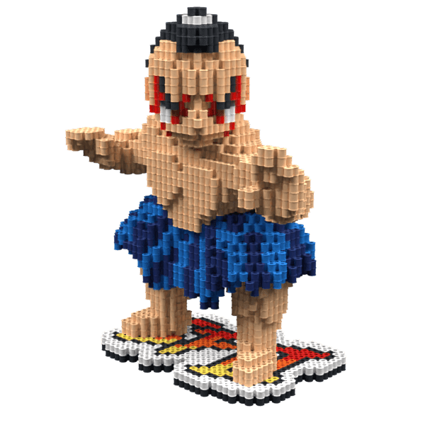 Patrón E. Honda-StreetFighter II – fusebeads