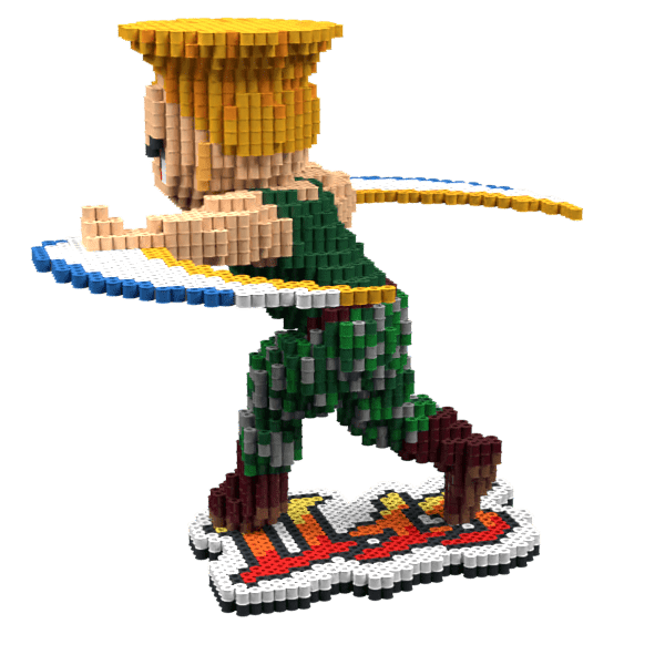 Patrón Guile-StreetFighter II – fusebeads