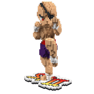 Patrón Sagat-StreetFighter II – fusebeads