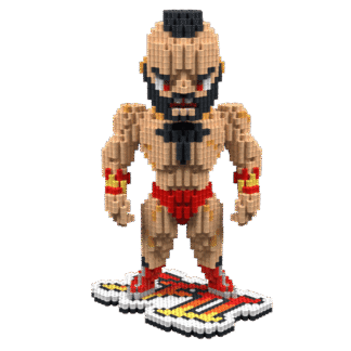 Patrón Zangief-StreetFighter II – fusebeads