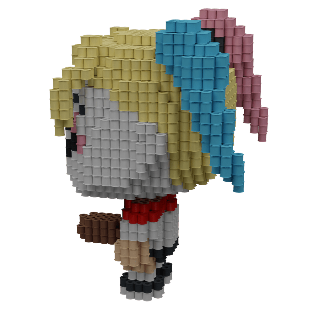 Patrón Harley Quinn - Estilo Funko – fusebeads