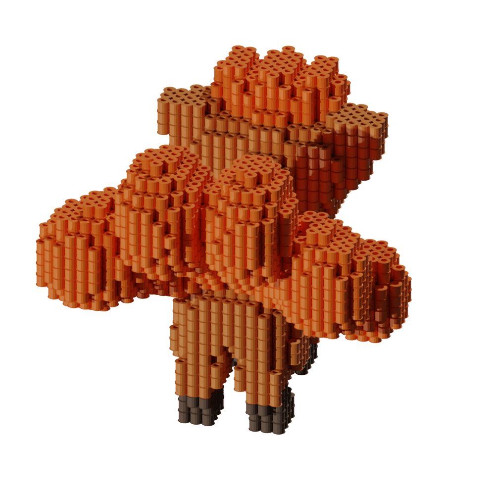 Patrón Vulpix - Pokémon – fusebeads