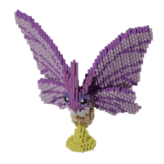 Patrón Venomoth - Pokémon – fusebeads