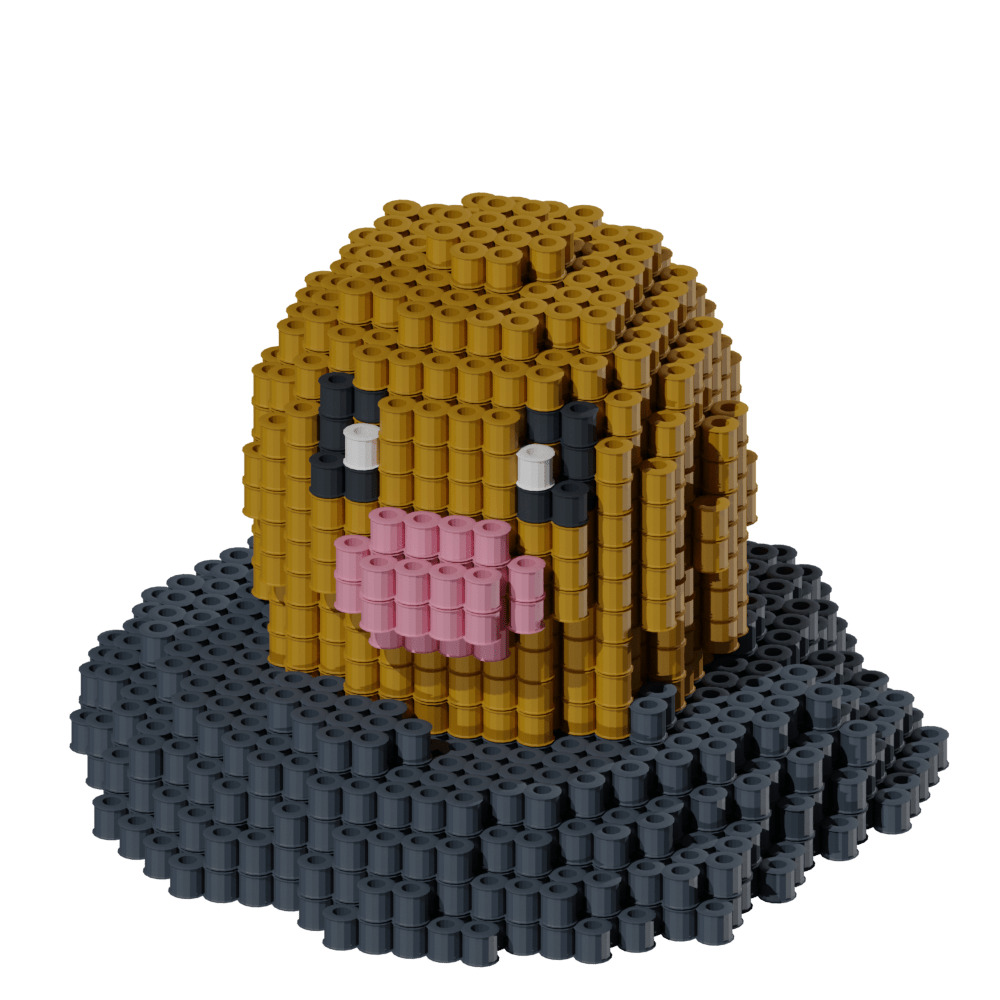 Patrón Diglett - Pokémon – fusebeads
