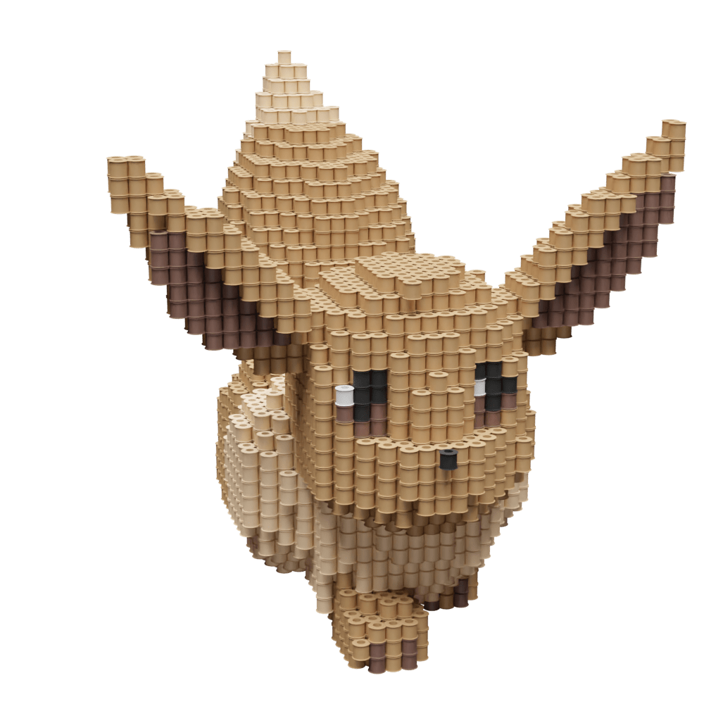 Patrón Eevee - Pokémon – fusebeads