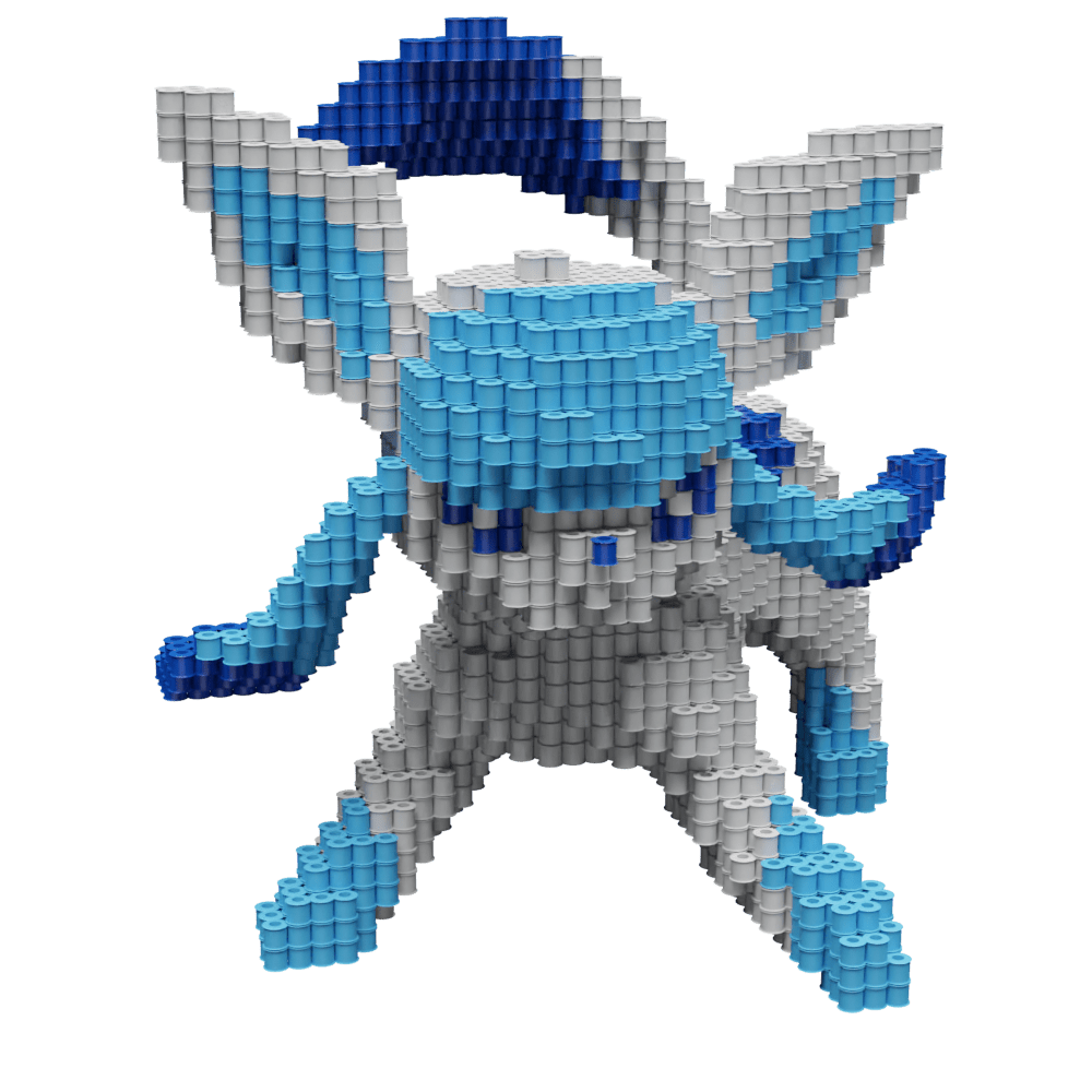 Patrón Glaceon - Pokémon – fusebeads