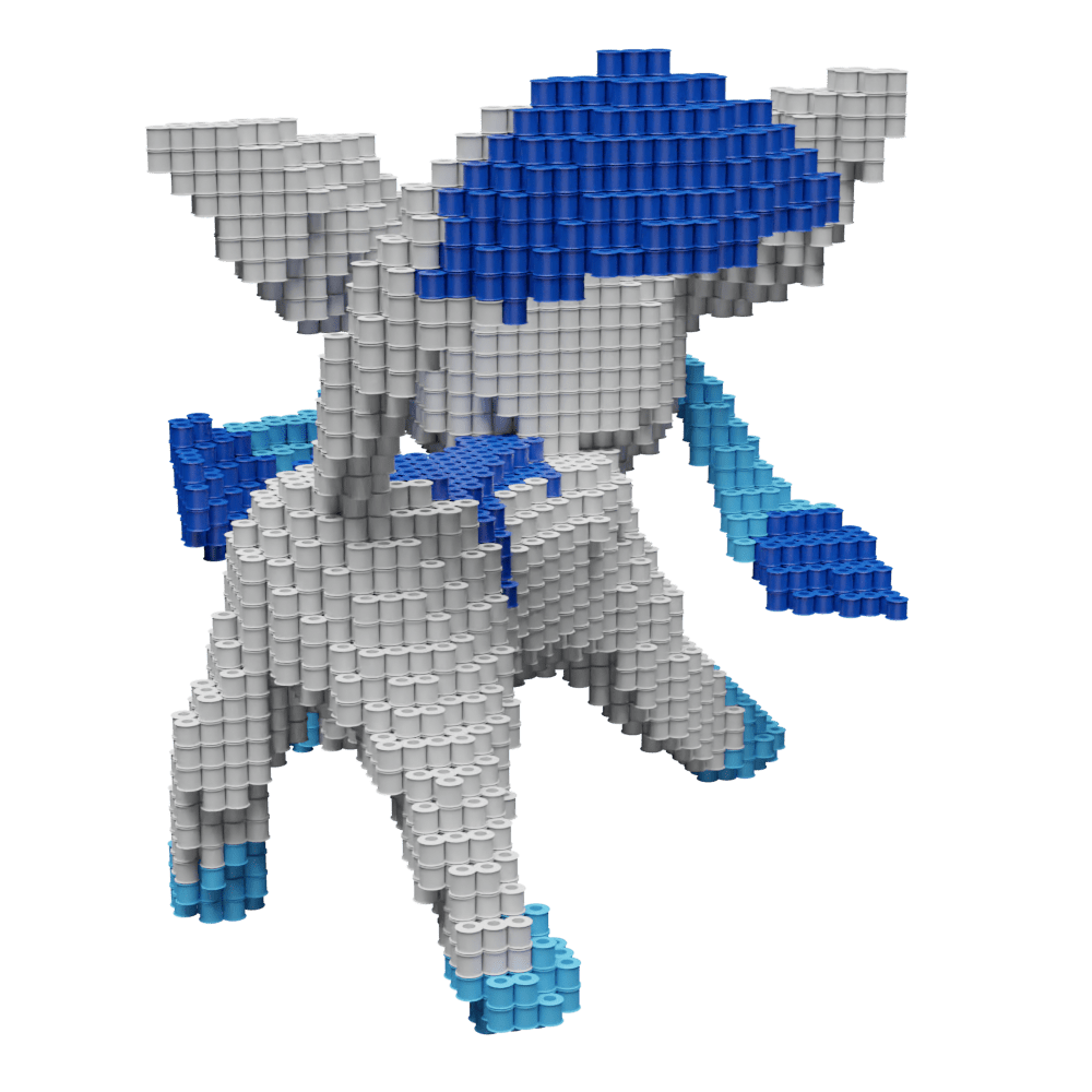 Patrón Glaceon - Pokémon – fusebeads