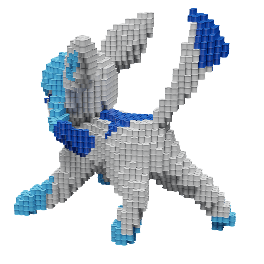 Patrón Glaceon - Pokémon – fusebeads