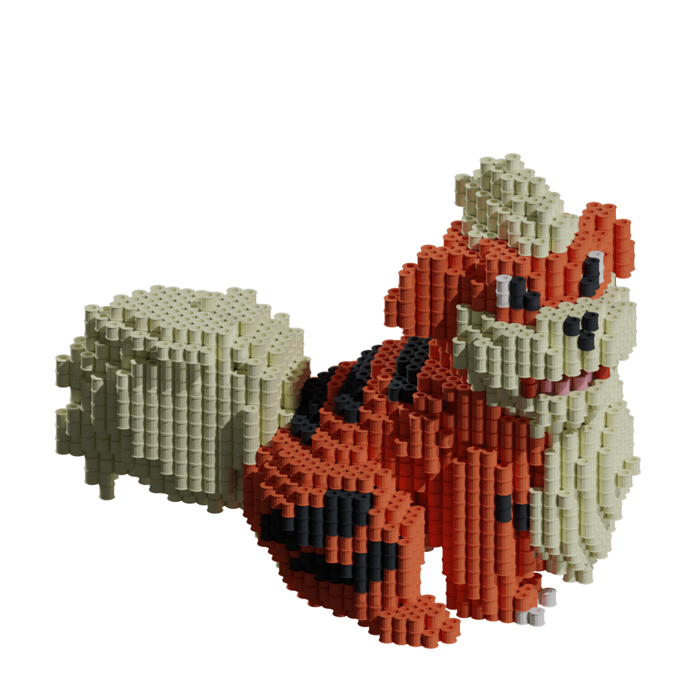Patrón Growlithe - Pokémon – fusebeads