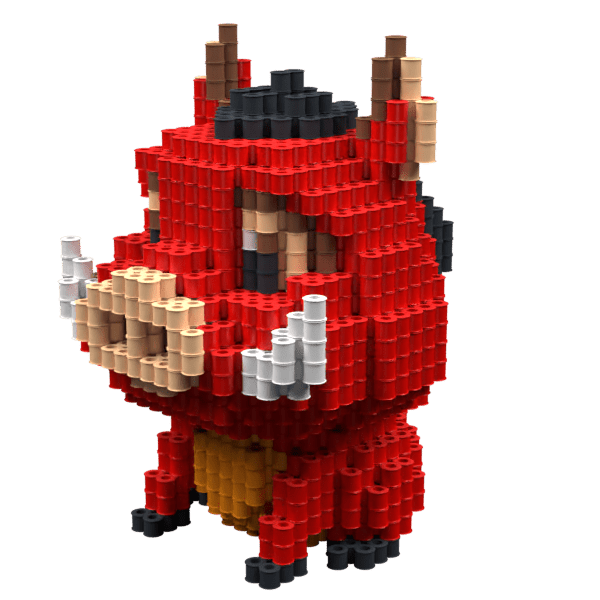 Patrón Pumba - Rey León – fusebeads