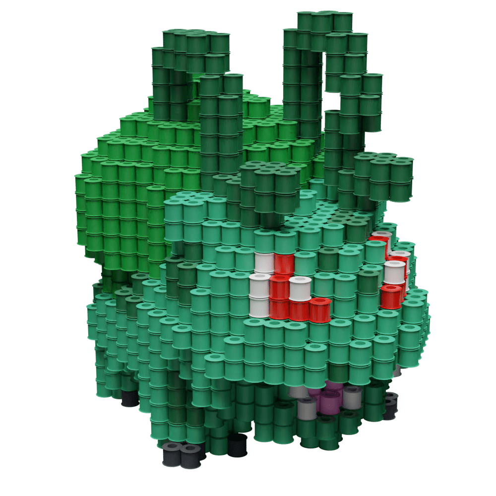 Patrón Bulbasur- Pokémon – fusebeads