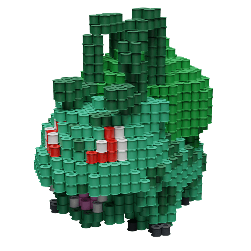 Patrón Bulbasur- Pokémon – fusebeads