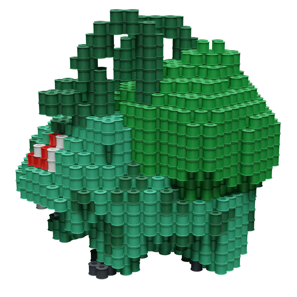 Patrón Bulbasur- Pokémon – fusebeads