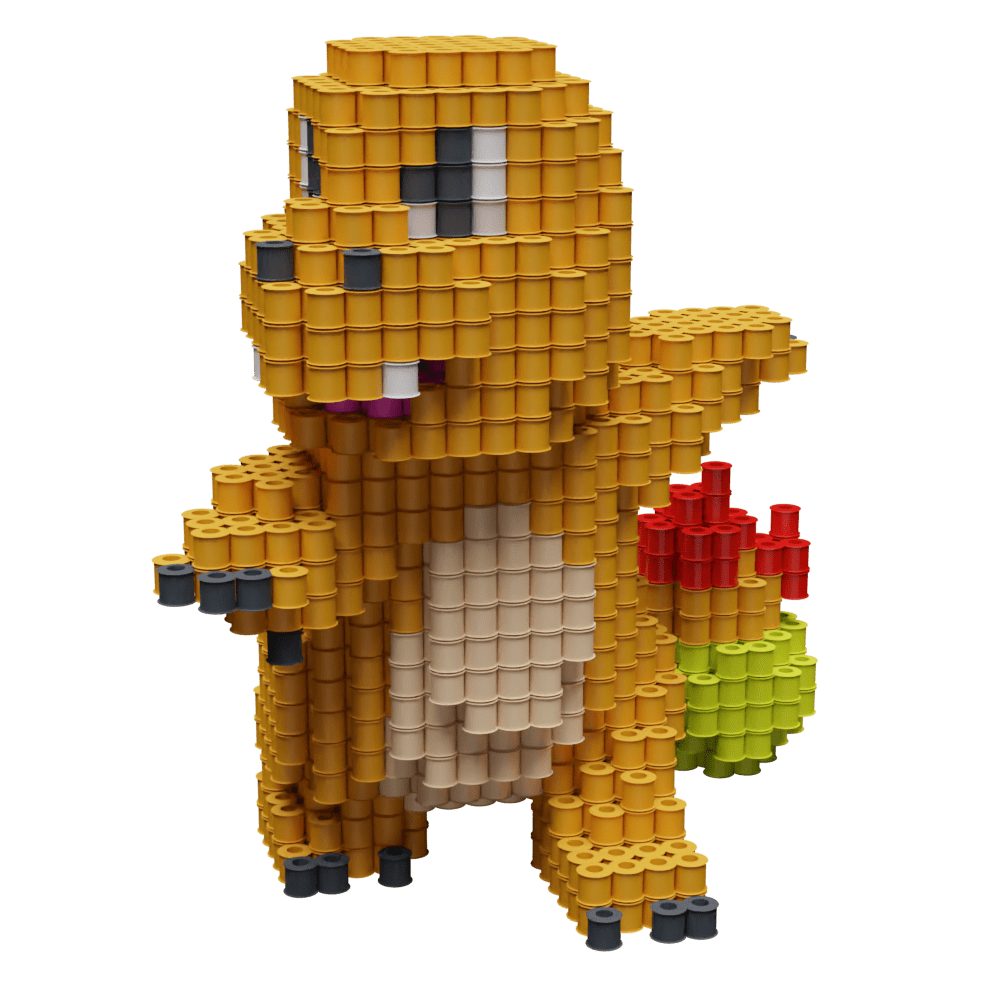 Patrón Charmander - Pokémon – fusebeads