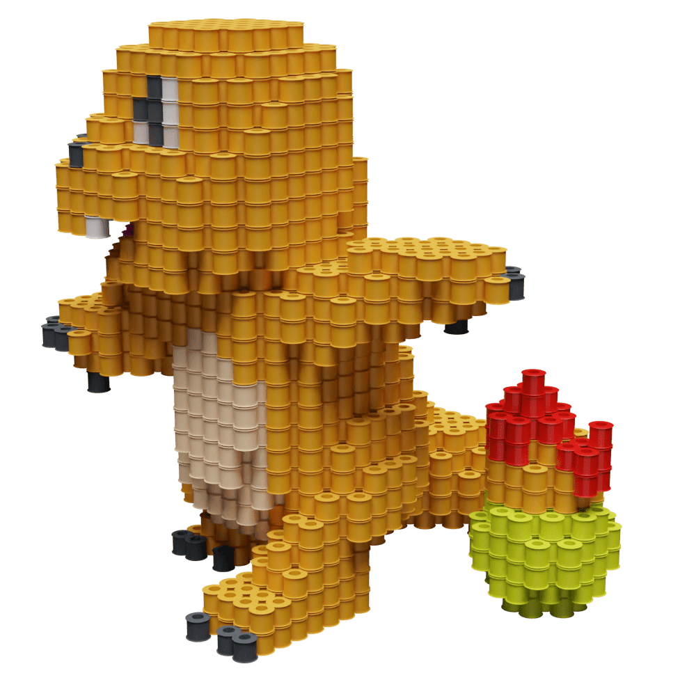 Patrón Charmander - Pokémon – fusebeads