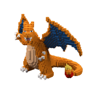 Patrón Charizard - Pokémon – fusebeads