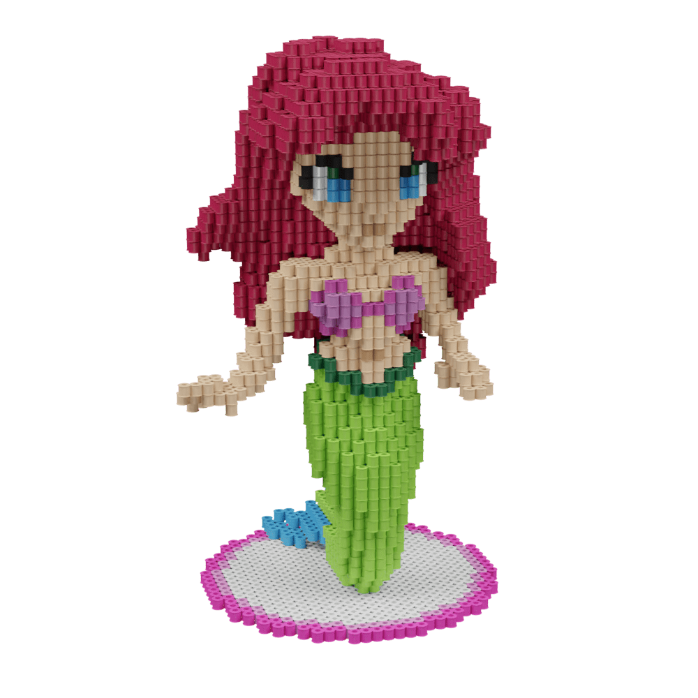 Patrón Ariel Sirenita Princesas Disney – fusebeads