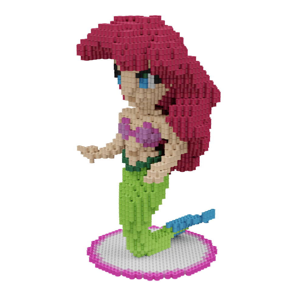 Patrón Ariel Sirenita Princesas Disney – fusebeads