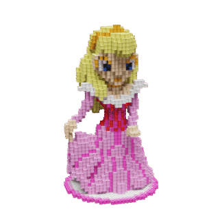 Patrón Aurora Princesas Disney – fusebeads