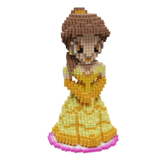 Patrón Bella Princesas Disney – fusebeads