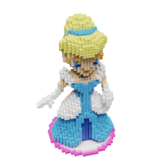 Patrón La Cenicienta Princesas Disney – fusebeads