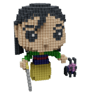 Patrón Mulan Estilo Funko – fusebeads