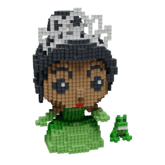 Patrón Tiana y El Sapo Estilo Funko – fusebeads