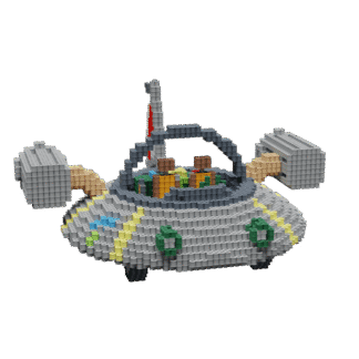 Patrón Nave Espacial - Rick & Morty – fusebeads