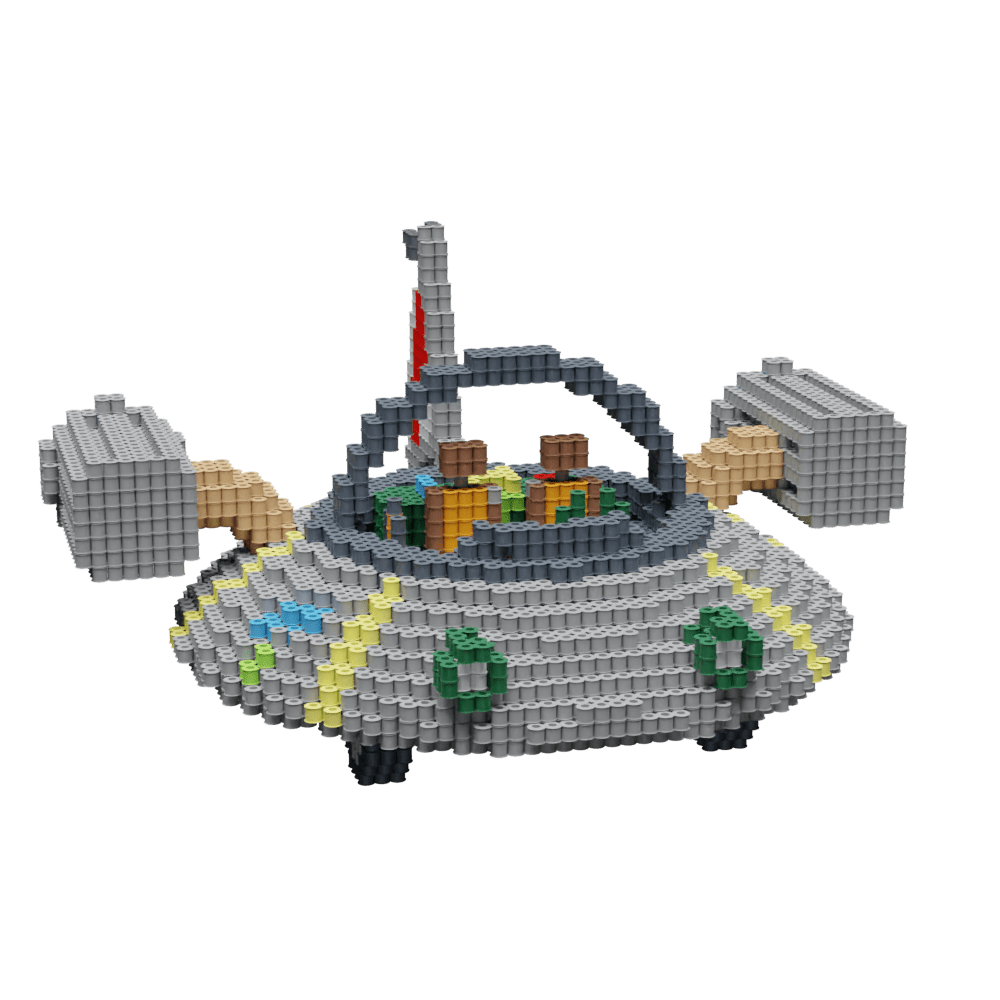 Patrón Nave Espacial - Rick & Morty – fusebeads
