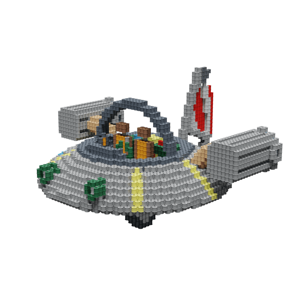 Patrón Nave Espacial - Rick & Morty – fusebeads