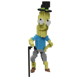 Patrón Sr.OjetesSucio (Mr. Poopybutthole) - Rick & Morty – fusebeads