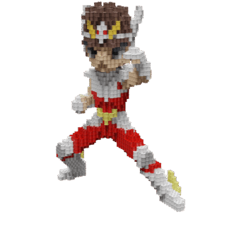 Patrón Seiya De Pegaso - Caballeros Del Zodiaco – fusebeads