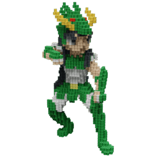 Patrón Shiryu - Caballeros Del Zodiaco – fusebeads