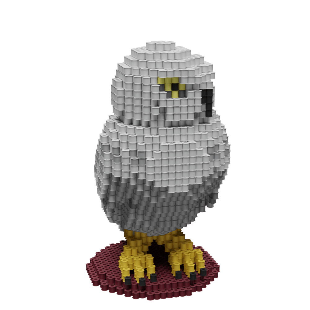 Patrón Hedwig - Harry Potter – fusebeads