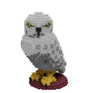 Patrón Hedwig - Harry Potter – fusebeads