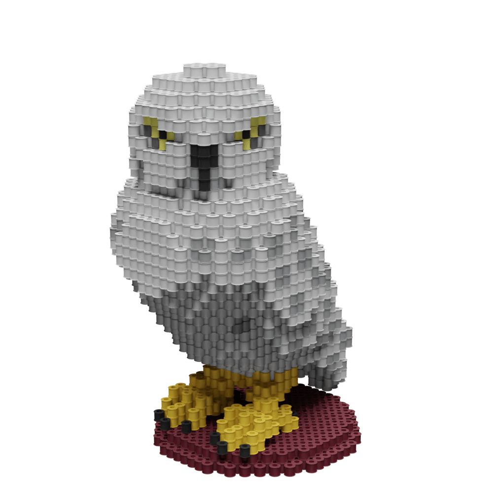 Patrón Hedwig - Harry Potter – fusebeads