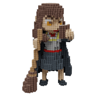 Patrón Hermione Granger - Harry Potter – fusebeads