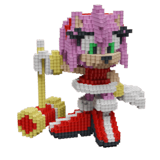 Patrón Amy Rose - Sonic The Hedgehog – fusebeads