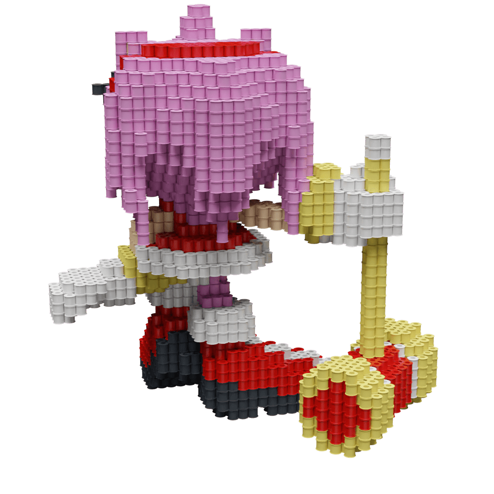 Patrón Amy Rose - Sonic The Hedgehog – fusebeads