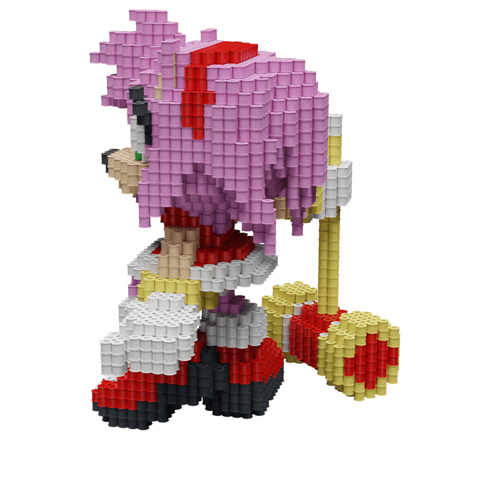 Patrón Amy Rose - Sonic The Hedgehog – fusebeads
