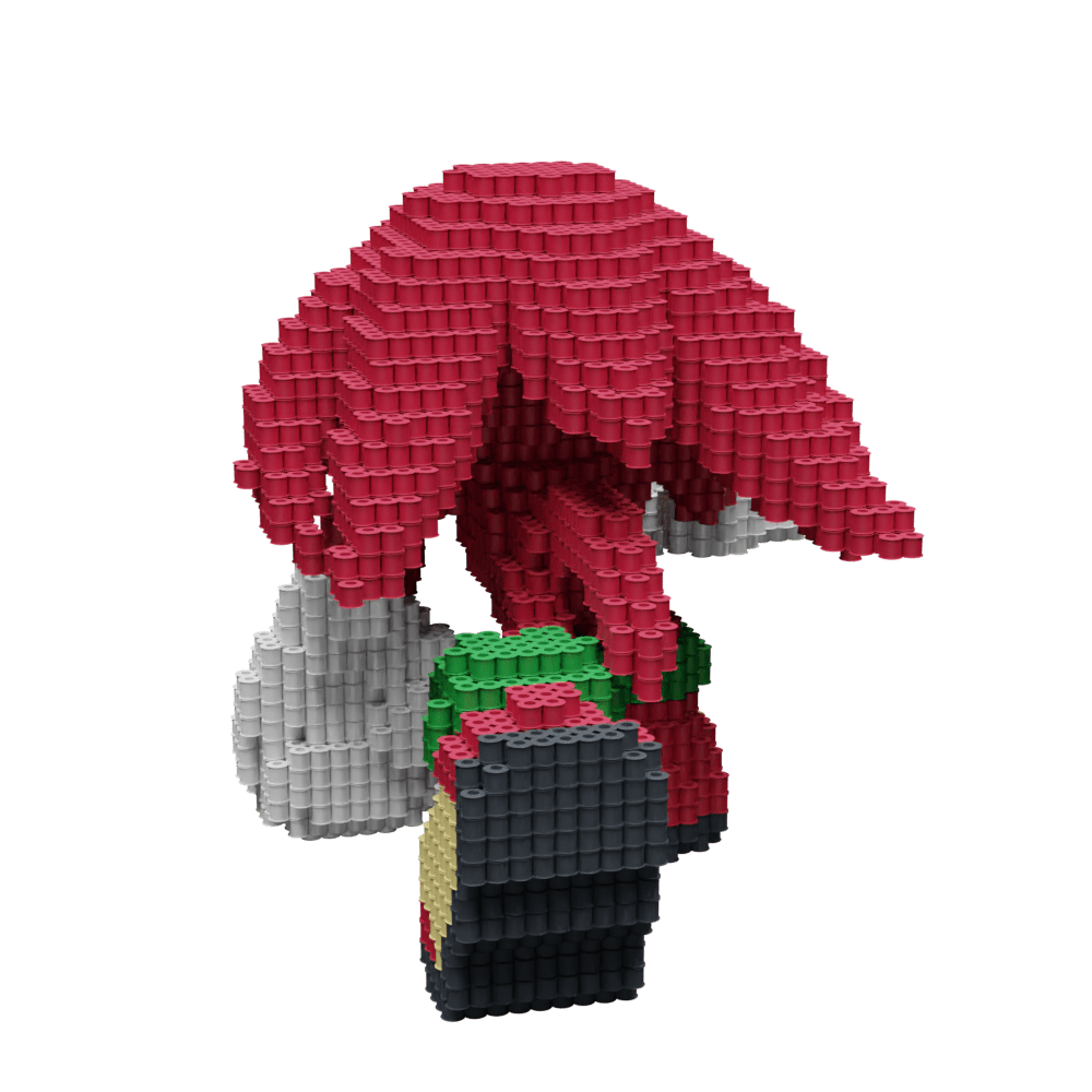 Patrón knuckles - Sonic The Hedgehog – fusebeads