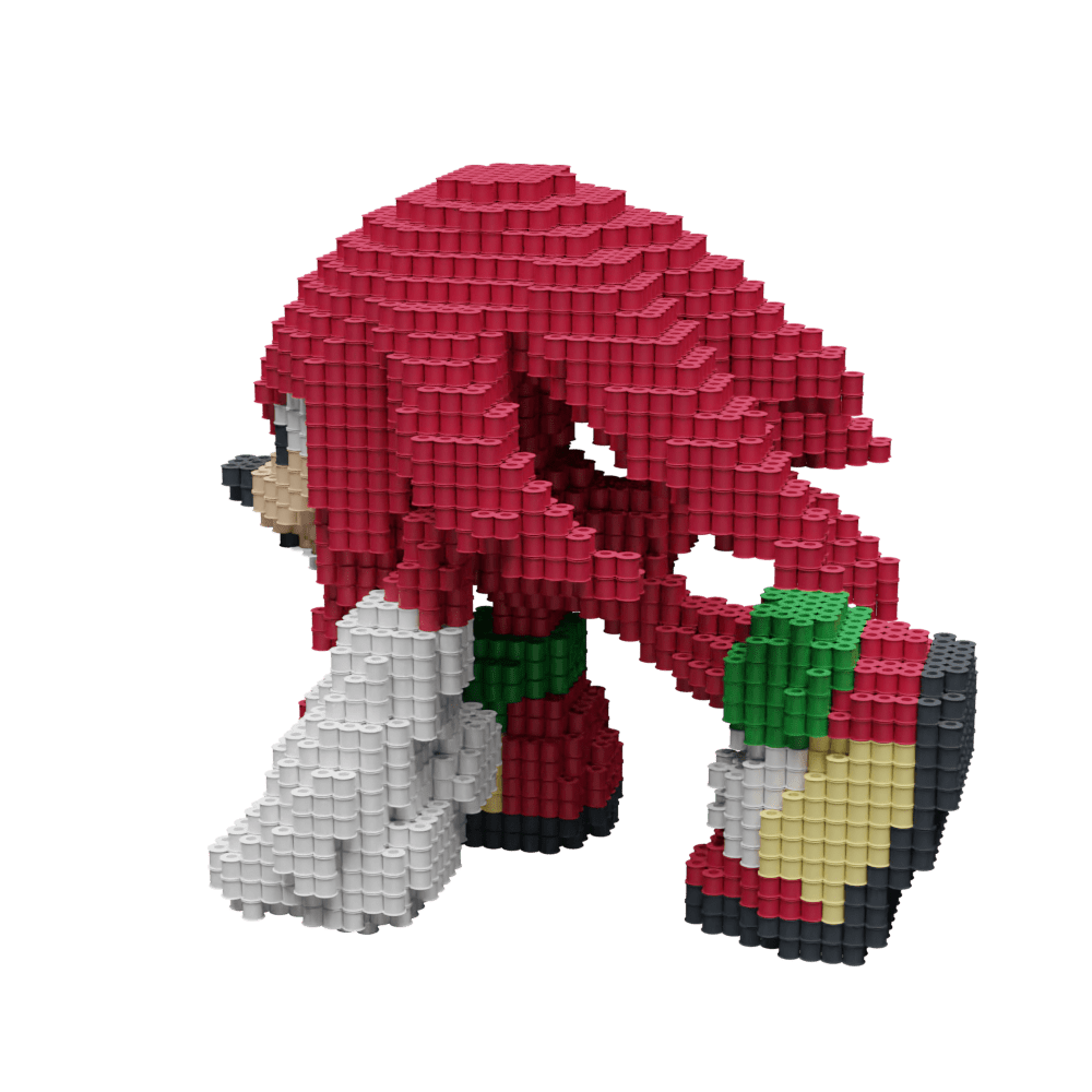Patrón knuckles - Sonic The Hedgehog – fusebeads