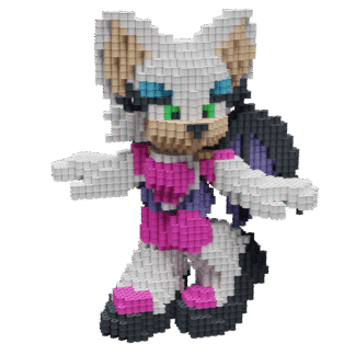 Patrón Rouge The Bat - Sonic The Hedgehog – fusebeads