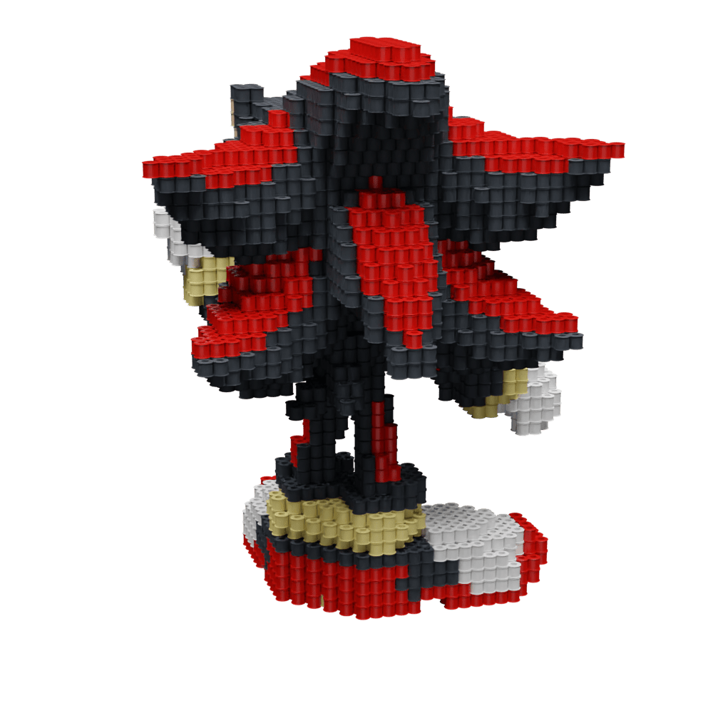 Patrón Shadow - Sonic The Hedgehog – fusebeads