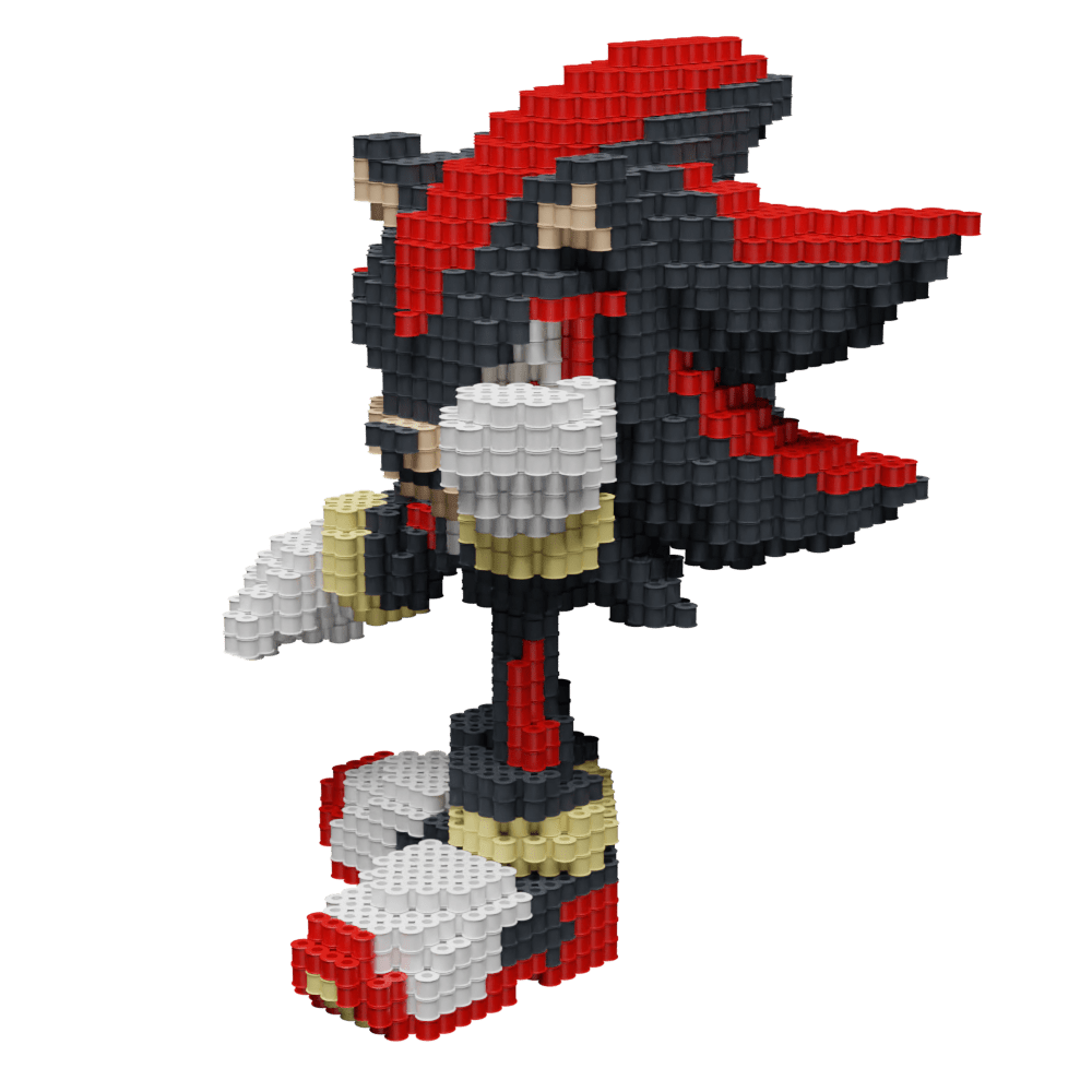 Patrón Shadow - Sonic The Hedgehog – fusebeads