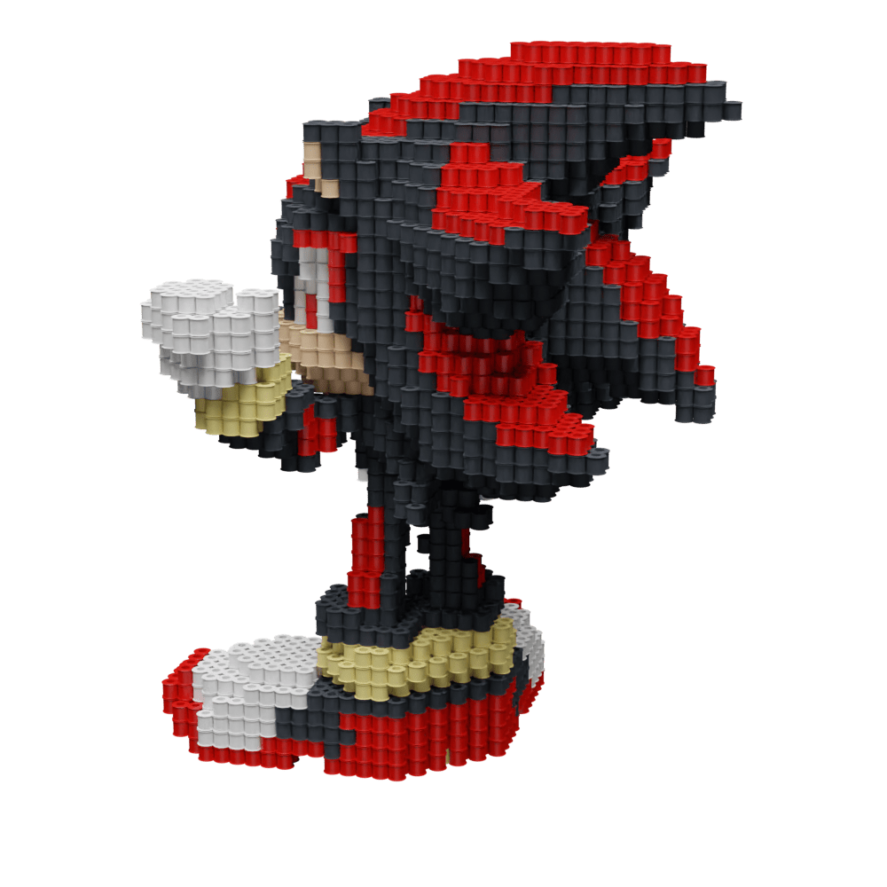 Patrón Shadow - Sonic The Hedgehog – fusebeads