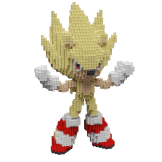 Patrón Super Sonic - Sonic The Hedgehog – fusebeads