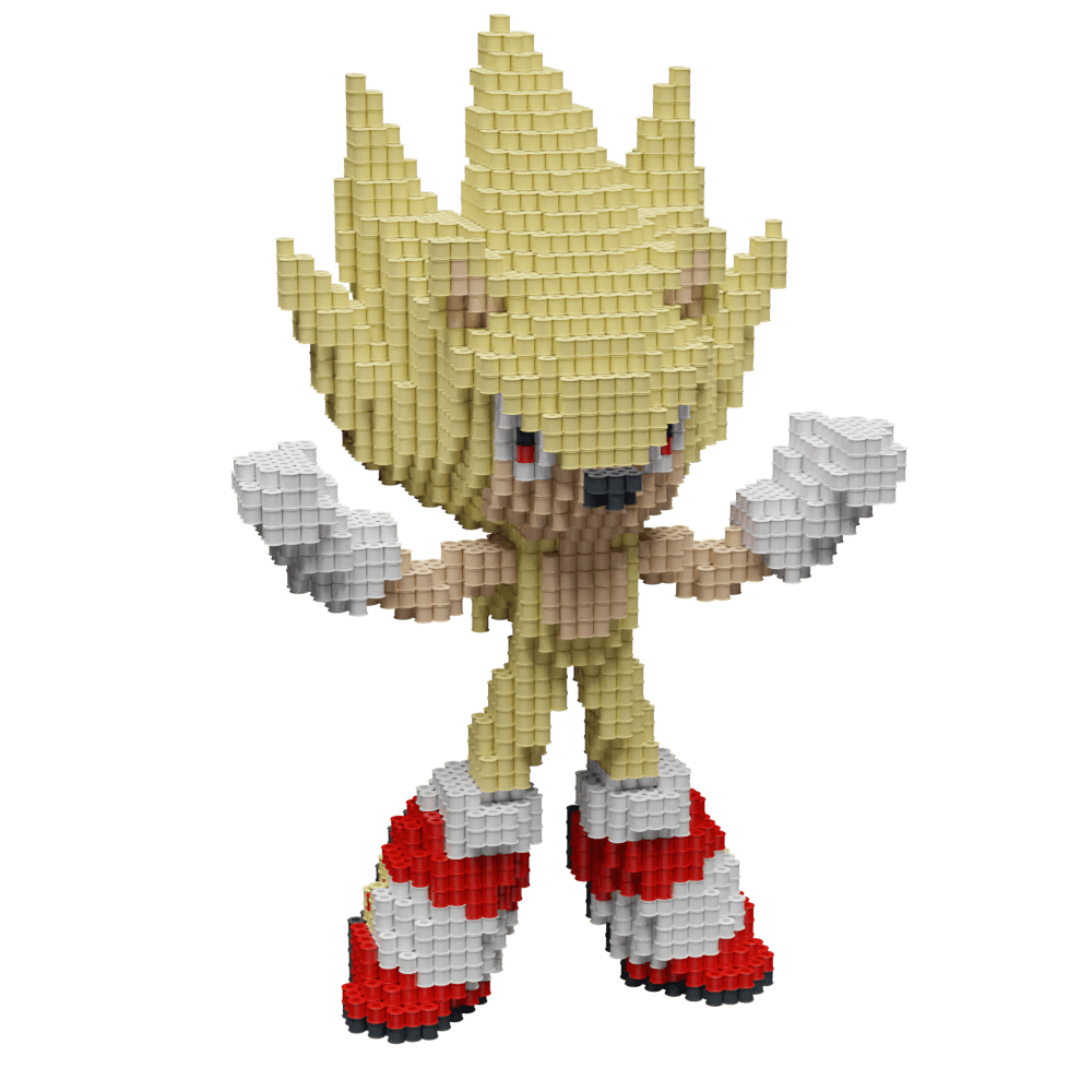 Patrón Super Sonic - Sonic The Hedgehog – fusebeads