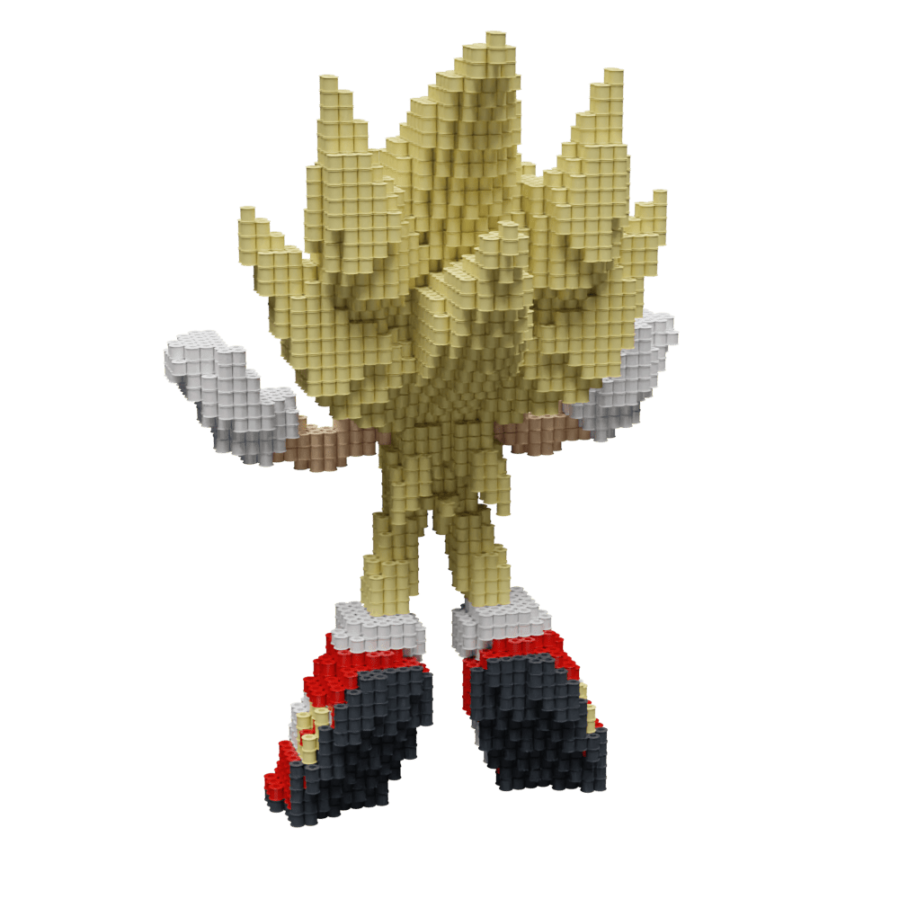 Patrón Super Sonic - Sonic The Hedgehog – fusebeads
