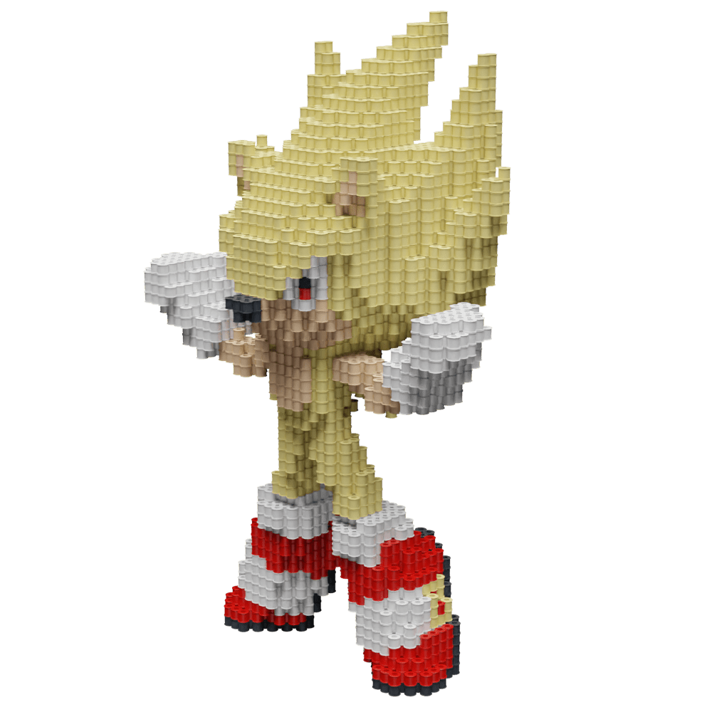 Patrón Super Sonic - Sonic The Hedgehog – fusebeads